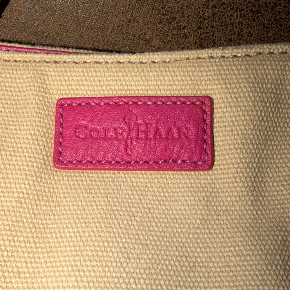 Cole Haan Tan and Pink Tote Bag - Picture 8 of 13
